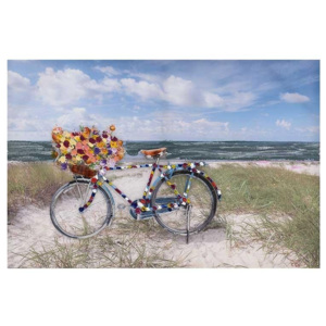 Tablou Canvas Bicicleta a la Plage 90 x 60cm