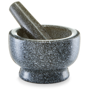 Mojar cu pistil din granit, Anthracite II Ø 13xH8 cm