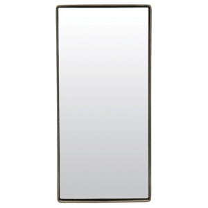 Oglinda dreptunghiulara din fier mat negru 55x25 cm Reflection House Doctor