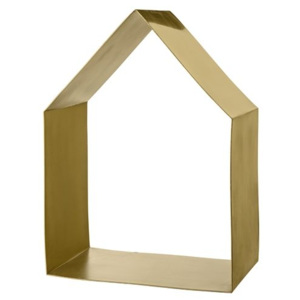 Raft casa din metal auriu 36 cm Gold Bloomingville