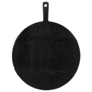 Tocator rotund din lemn negru 35,5 cm Black M HK Living
