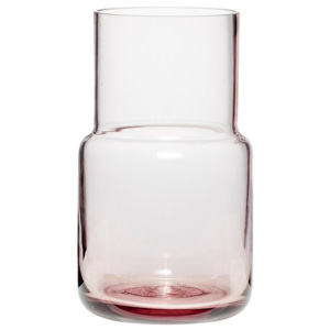 Vaza din sticla roz ø11 cm Hubsch