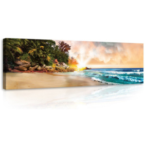 Tablou canvas: Paradis pe plajă (2) - 145x45 cm