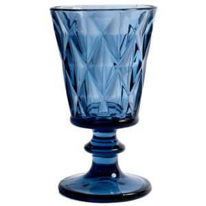 Pahar vin din sticla albastra Diamond Nordal