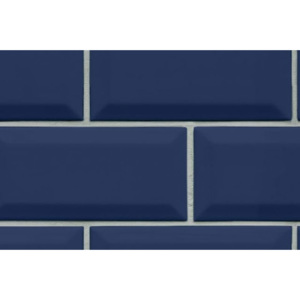 Tapet albastru Bistro Tiles Royal Blue Rebel Walls
