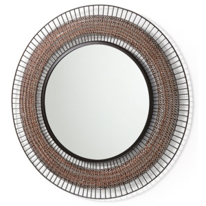 Oglinda rotunda din metal si cupru 90 cm Robil La Forma