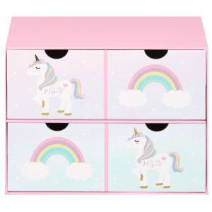 Cutie depozitare cu 2 sertare Just 4 Kids Unicorn Magic Keepsake Box