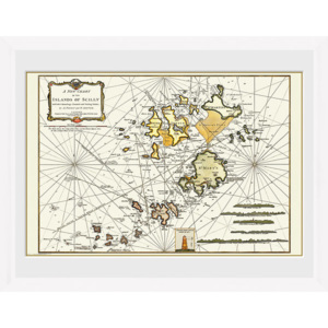 Maps - Isle Of Scilly Afiș înrămat
