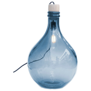Lampă de birou din sticlă reciclată Surdic, albastru