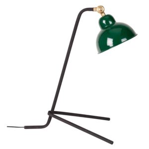 Lampa de birou neagra cu abajur verde Jock Green | WHITE LABEL LIVING