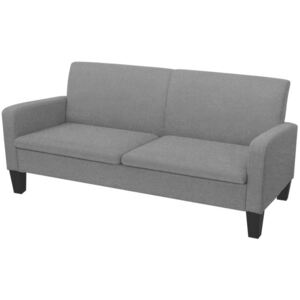 Canapea cu 2 locuri, 180 x 65 x 76 cm, gri închis