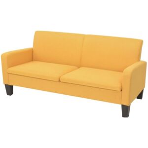 Canapea cu 2 locuri, 180 x 65 x 76 cm, galben