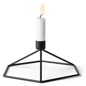 Suport lumanare POV Candleholder Table Negru
