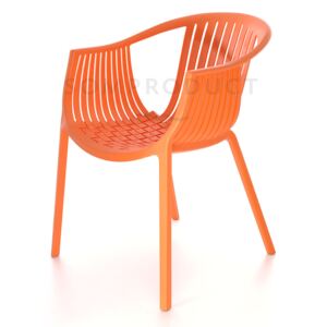 Scaun din plastic Luigi Orange, l53xA64xH76 cm