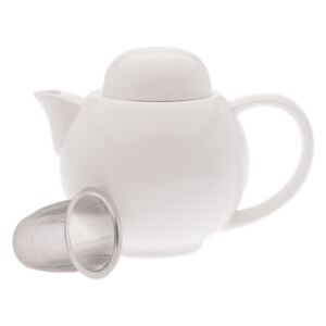 Ceainic cu sita White Basics Teapot Alb/6 cesti, Portelan
