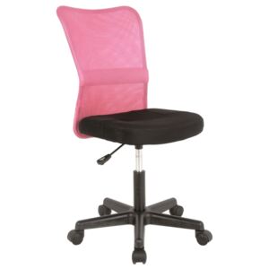 Scaun de birou ergonomic, tapitat cu stofa Q-121 Pink / Black, l41xA41xH74-86 cm
