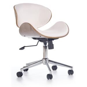 Scaun de birou ergonomic Alto White / Light Oak, l59xA58xH70-80 cm