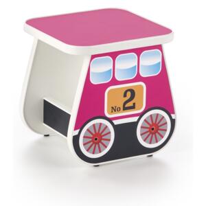 Taburet pentru copii, din pal laminat "Lokomo" Pink, l31xA31xH32 cm