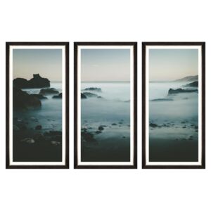 Tablou 3 piese Framed Art Beach At Dawn