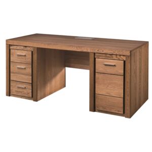Masa de birou din lemn si furnir Velvet 37 Oak , L177xl80xH78 cm