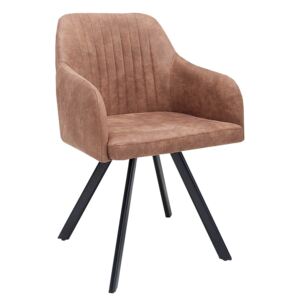 Scaun maro Chair Lucca Vintage Brown | INVICTA INTERIOR