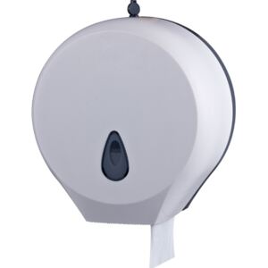 Dispenser rola hartie igienica Jumbo Bemeta Hotel plastic alb 270 x 285 x 130 mm