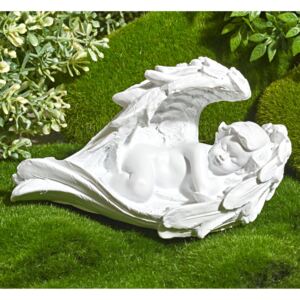 Astoreo Decoratiune pentru mormant "inger pe un pat de aripi