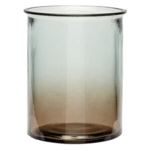 Vaza din sticla in 2 culori - Sticla Maro dia15cm*h18cm