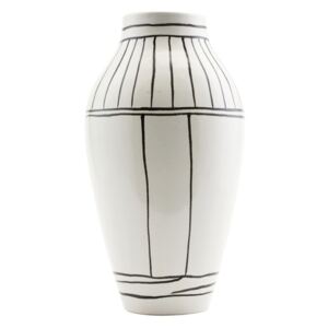 Vaza OUTLINE Alba - Ceramica Alb Dia(14 cm) inaltime(26 cm)