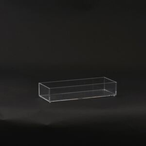 Tava Transparenta pentru Depozitare STORAGE - Plastic Transparent lungime(25.5) x latime(9.5cm) x inaltime(5cm)