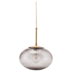 Lampa Suspendata OPAL Gri - Sticla Gri Diametru(30 cm) x Inaltime(35 cm)