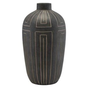 Vaza Mare Aljeco - Ceramica Negru Diametru(31 cm) x Inaltime(55 cm)