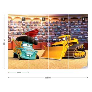 Fototapet - Disney Cars Vliesová tapeta - 368x254 cm