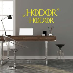 GLIX Game of Thrones Hodor - autocolant de perete Galben 50x20 cm