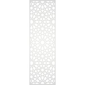 Panou decorativ PVC Roke, model 003, alb 2000x620x15 mm