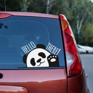 Sticker auto - Hello Panda