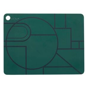 Set Suport pentru Farfurie PONYO(2 buc) - Silicon Verde L(45 cm) Inaltime(34 cm) W(0.15 cm)