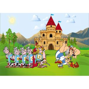 Fototapet Copii cu Asterix si Obelix Hartie 250x400 cm