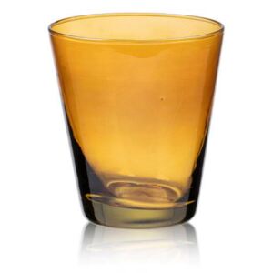 Pahar din Sticla Amber - Sticla Amber Diametru(9 cm) x Lungime( 10.5 cm)