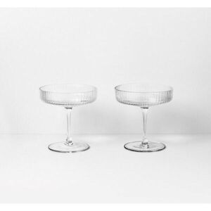 Pahare pentru Sampanie RIPPLE (set 2 buc) - Sticla Transparent Inaltime(11 cm) x Diametru(10.5 cm)