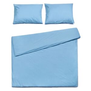 Lenjerie pentru pat dublu din bumbac Le Bonom, 160 x 220 cm, albastru azuriu