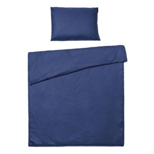 Lenjerie de pat din bumbac pentru o persoană Le Bonom, 140 x 200 cm, albastru marin