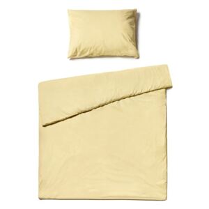 Lenjerie de pat din bumbac pentru o persoană Le Bonom, 140 x 200 cm, galben vanilie