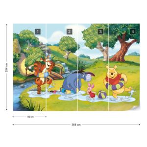 Fototapet - Disney Winnie the Pooh Vliesová tapeta - 368x254 cm