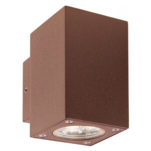 Aplică exterior LED 2x3W Redo MINIBOX, dispersie directă/indirectă, efect “wall washer”