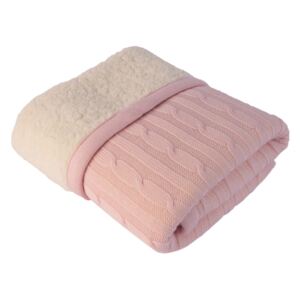 Pătură pentru copii Baby Pink Leslie, 80 x 110 cm