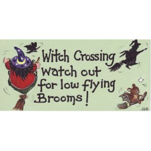 Placuta decorativa Witch Crossing, Look Out