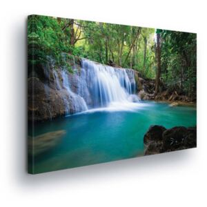 Tablou - Exotic Waterfalls II 2 x 30x80 / 3 x 30x100 cm