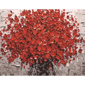 Pictura pe numere "Buchet de trandafiri" 50x40 cm