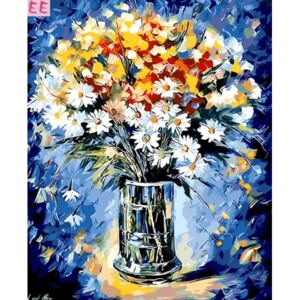 Pictura pe numere "Flori în vază 3" 50x40 cm